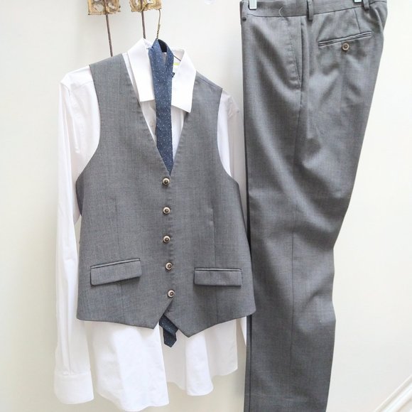Harry Brown Heritage grey pants and waistcoat - Picture 3 of 7